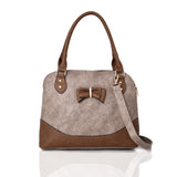 Parry Bow Contrast Tote Bag - Khaki image 1
