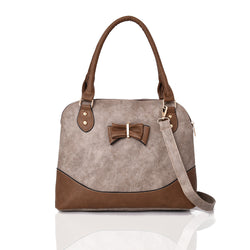 Parry Bow Contrast Tote Bag - Khaki image 1