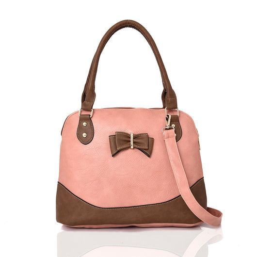 Parry Bow Contrast Tote Bag - Lt Pink image 1