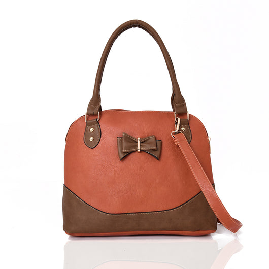 Parry Bow Contrast Tote Bag - Orange image 1