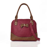 Parry Bow Contrast Tote Bag - Purple image 1