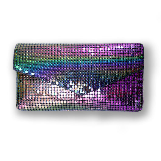 Ayana chainmail envelope bag - OIL BLACK image 1