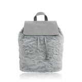 Lola Faux Fur Backpack - Grey image 1