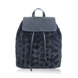 Lola Faux Fur Backpack - Blue image 1