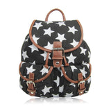 Stars Retro Rucksack - Black image 1