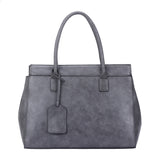 Layla Structured Bag with Luggage Tag  - Dark Grey image 1