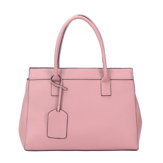 Layla Structured Bag with Luggage Tag  - Pink image 1
