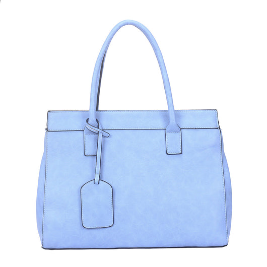 Layla Structured Bag with Luggage Tag  - Blue image 1