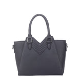 Tallulah V-Cut Angular Handbag - Black image 1