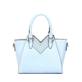 Tallulah V-Cut Angular Handbag - Blue image 1