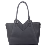 Talia V-Cut Angular Handbag - Black image 1
