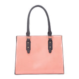 Lili Contrast Strap Simple Tote - Pink image 1