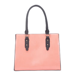 Lili Contrast Strap Simple Tote - Pink image 1