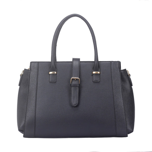 Kylie Buckle Strap Handbag - Black image 1