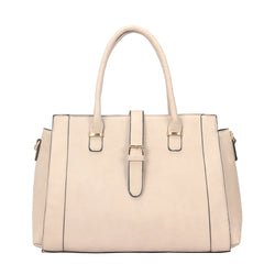Kylie Buckle Strap Handbag - Beige image 1