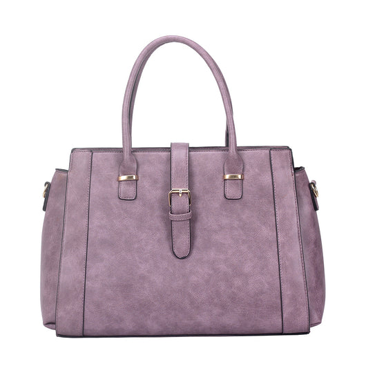 Kylie Buckle Strap Handbag - Purple image 1