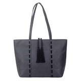 Elsa Tassel Shopper Bag - Black image 1