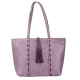 Elsa Tassel Shopper Bag - Grey image 1