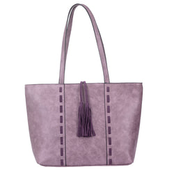 Elsa Tassel Shopper Bag - Grey image 1