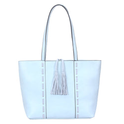Elsa Tassel Shopper Bag - Light Blue image 1