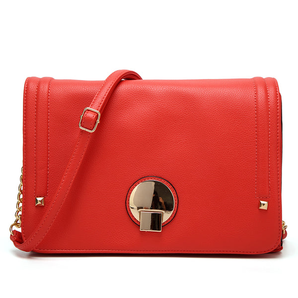 Trinity Lock Cross Body Bag - Red image 1