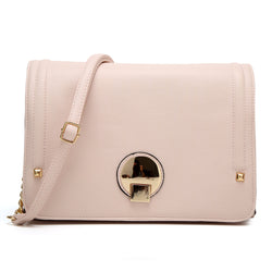 Trinity Lock Cross Body Bag - Nude image 1