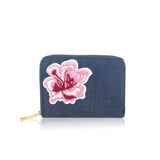 Bryony Flower Purse - Dark Blue image 1