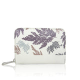 Kacey Leaf Pattern Purse - Beige image 1