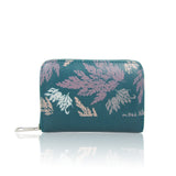 Kacey Leaf Pattern Purse - D. Green image 1