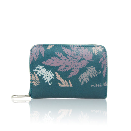 Kacey Leaf Pattern Purse - D. Green image 1