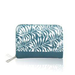 Karen Leaf Pattern Purse - D.Green image 1