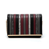Roxanne Stripe Mix Cross Body Bag - Black image 1