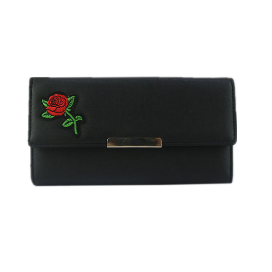 Saffron rose purse - Black image 1