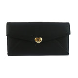 Tessie love heart trim purse - Black image 1