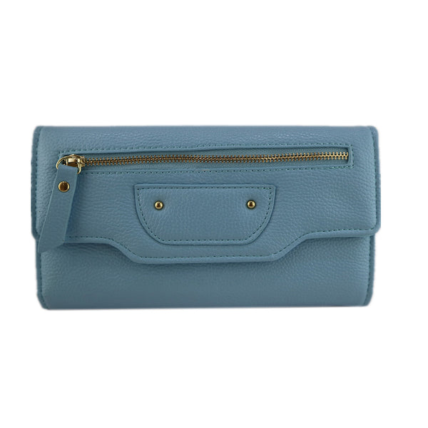 Zandra zip front purse - Blue image 1