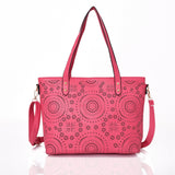 Eloise laser cut shopper bag - FUCHSIA image 1