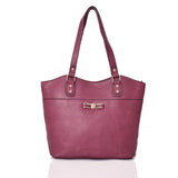 Solange bow shopper bag - PURPLE image 1