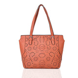Addie chop out tote - DARK TAN image 1