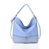 Adette Stud Slouchy shopper - LT BLUE image 1