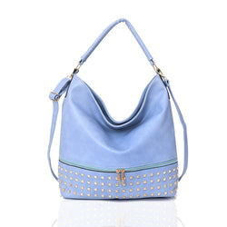 Adette Stud Slouchy shopper - LT BLUE image 1