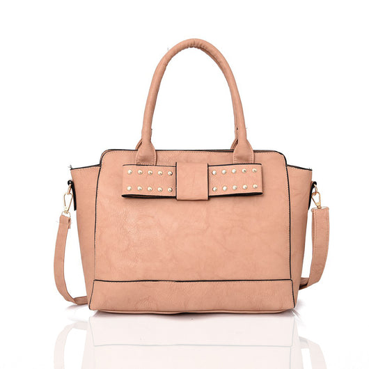 Adria flat bow mini - LT PINK image 1
