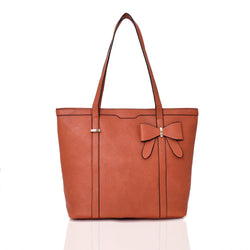 Arizona shopper with bow detail - ORANGE image 1