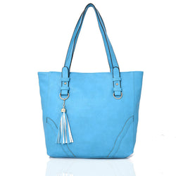 Bronx tassel shopper bag - BLUE image 1
