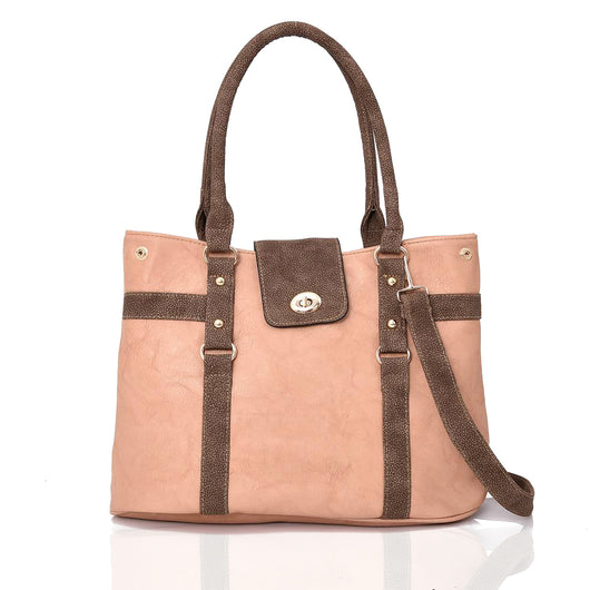 Brooklyn contrast tote - BEIGE image 1