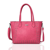 Rebekka studded shopper bag - FUCHSIA image 1
