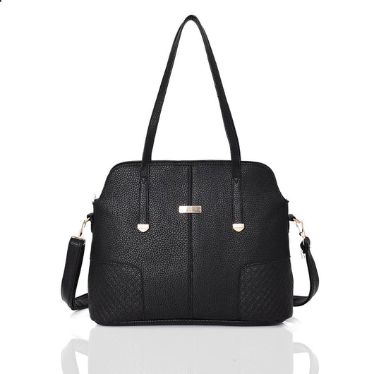Renita centre seam tote bag - BLACK image 1