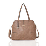 Renita centre seam tote bag - KHAKI image 1