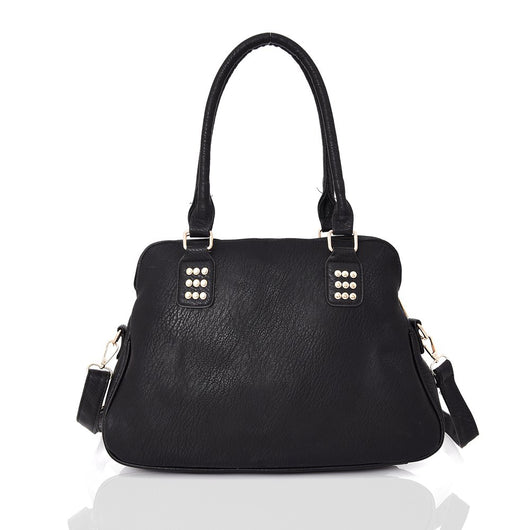 Rhetta studded strap detail tote bag - BLACK image 1