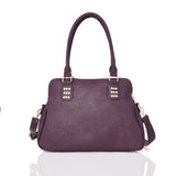 Rhetta studded strap detail tote bag - PURPLE image 1