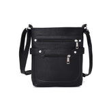 Patty zip stud crossbody - BLACK image 1